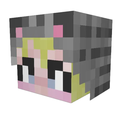 ImReave Minecraft avatar head, 3D render