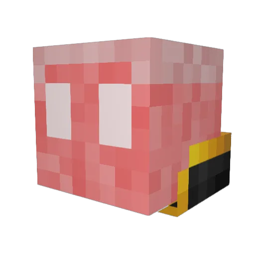 ImRedAllay Minecraft avatar head, 3D render