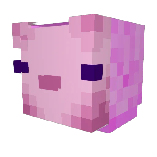 ImRedTea Minecraft avatar head, 3D render