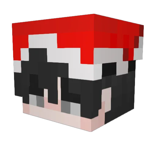 ImRevie Minecraft avatar head, 3D render