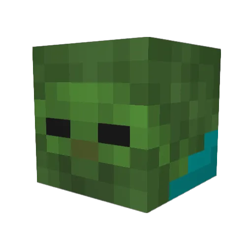 ImRexy Minecraft avatar head, 3D render