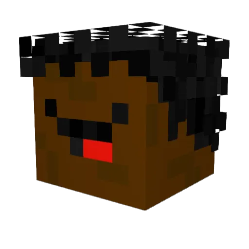 ImRickJames1988 Minecraft avatar head, 3D render