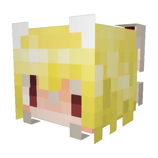 ImRiz Minecraft avatar head, 3D render