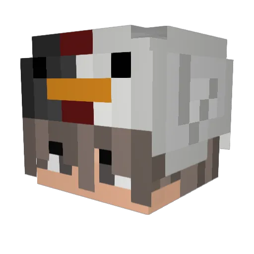 ImRodexy Minecraft avatar head, 3D render