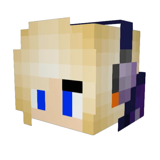 ImRonja Minecraft avatar head, 3D render