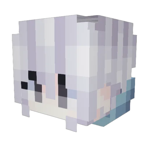ImRossey Minecraft avatar head, 3D render