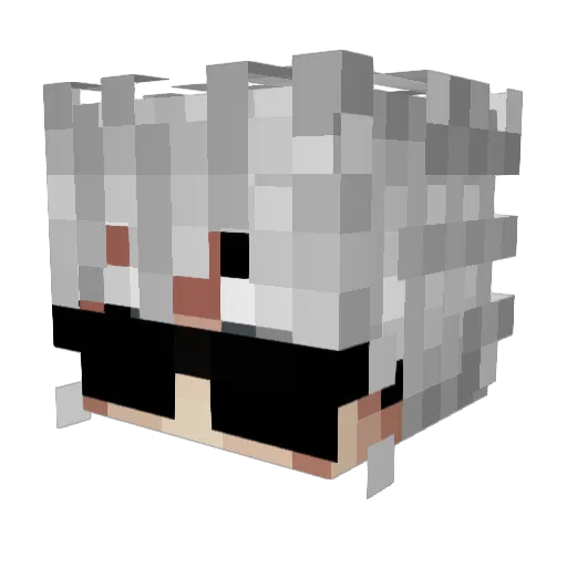 ImRusteven Minecraft avatar head, 3D render