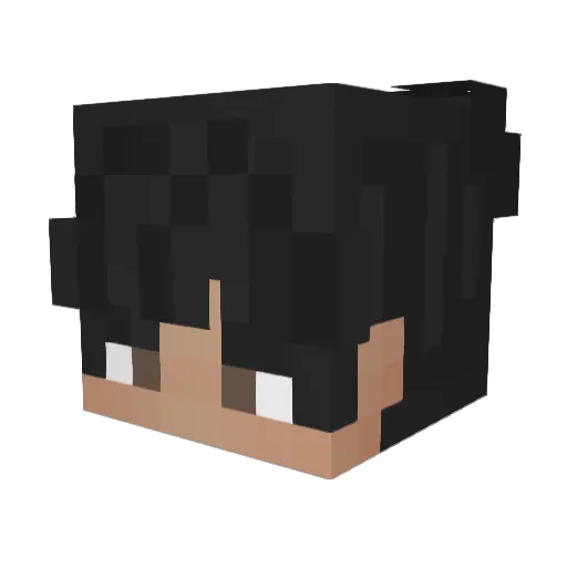 ImRxdricz Minecraft avatar head, 3D render