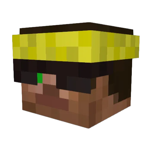 ImRyder Minecraft avatar head, 3D render