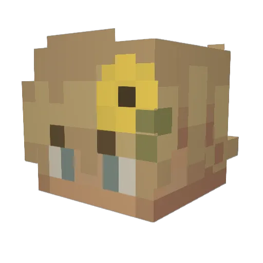 ImS4nti Minecraft avatar head, 3D render