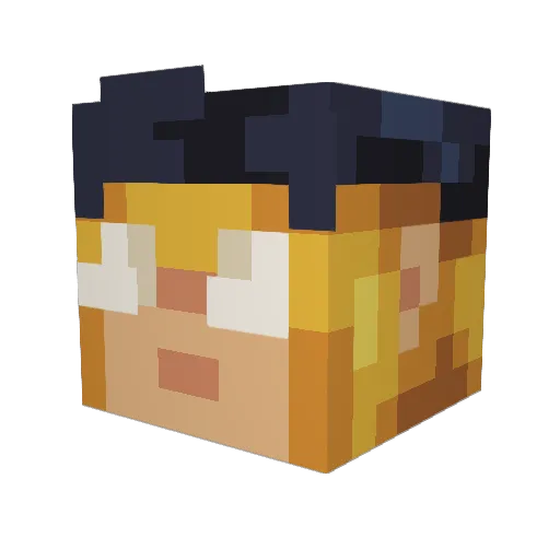 ImSKR1 Minecraft avatar head, 3D render