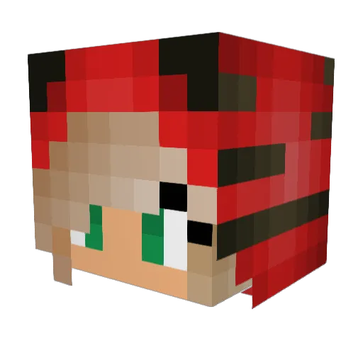 ImSarex Minecraft avatar head, 3D render