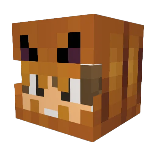 ImSebaxTV Minecraft avatar head, 3D render