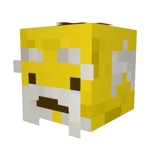 ImSeniorBanana Minecraft avatar head, 3D render