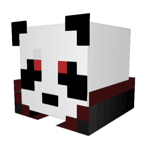 ImSenzei Minecraft avatar head, 3D render