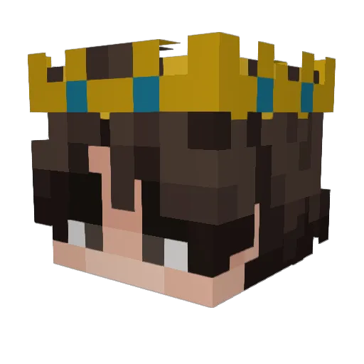 ImServi Minecraft avatar head, 3D render