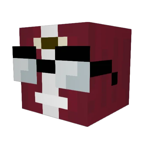 ImSiked Minecraft avatar head, 3D render