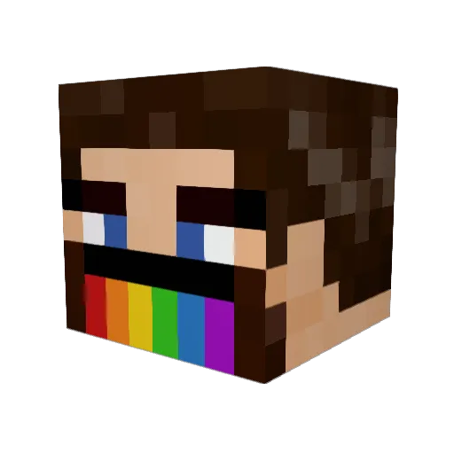 ImSleepyBear Minecraft avatar head, 3D render