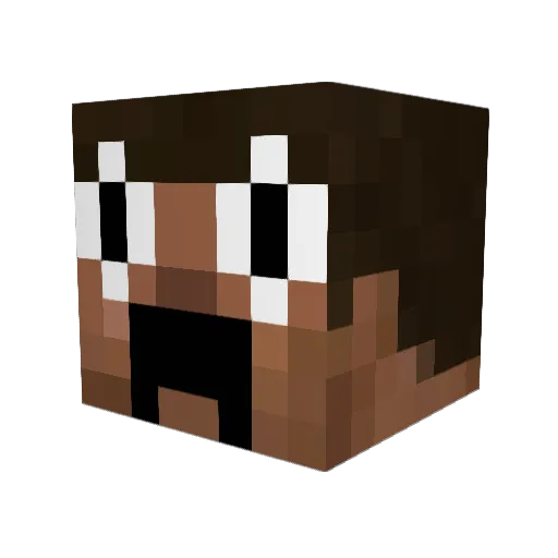 ImSmightyTwo Minecraft avatar head, 3D render