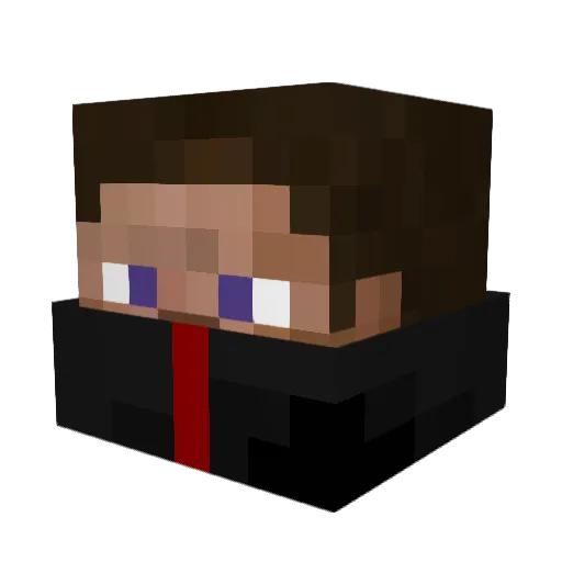 ImSoObvious Minecraft avatar head, 3D render