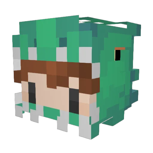 ImSoft Minecraft avatar head, 3D render