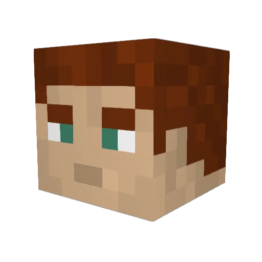 ImSquidward Minecraft avatar head, 3D render