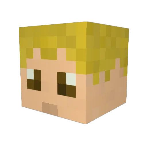 ImStillAwesome Minecraft avatar head, 3D render