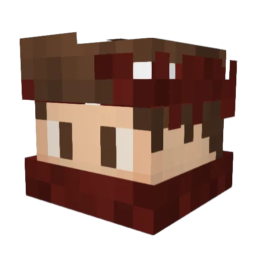 ImSugoi Minecraft avatar head, 3D render