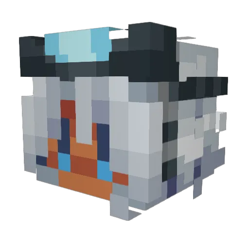 ImSun_ Minecraft avatar head, 3D render