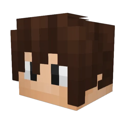 ImSupernova Minecraft avatar head, 3D render