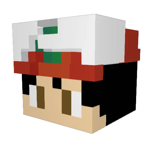 ImTM87 Minecraft avatar head, 3D render