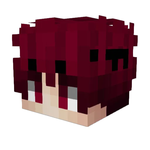 ImTache Minecraft avatar head, 3D render