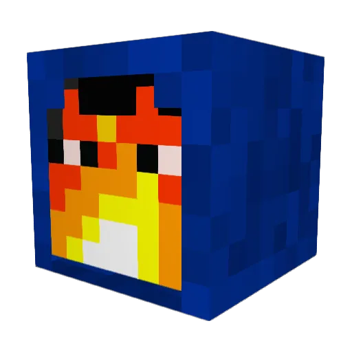 ImTeep Minecraft avatar head, 3D render