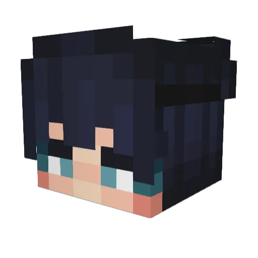 ImTeitoh Minecraft avatar head, 3D render