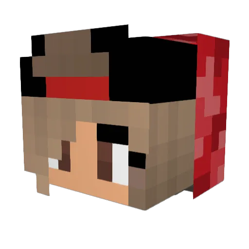ImThatGirl21 Minecraft avatar head, 3D render