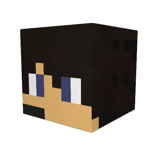 ImTheBestNub Minecraft avatar head, 3D render