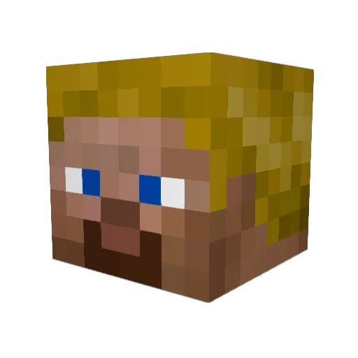 ImTheC Minecraft avatar head, 3D render
