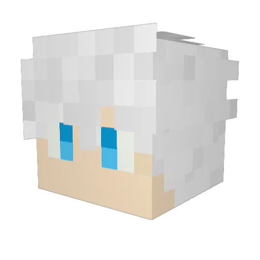 ImTheW Minecraft avatar head, 3D render