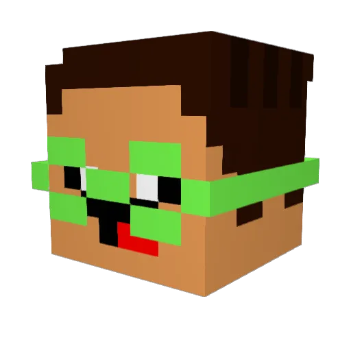 ImThisGuy Minecraft avatar head, 3D render