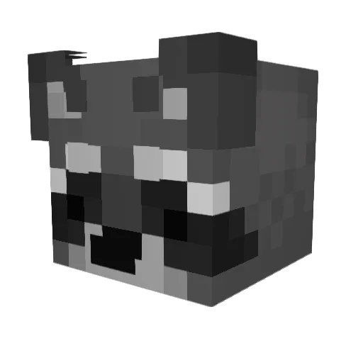 ImThoughtlesss Minecraft avatar head, 3D render