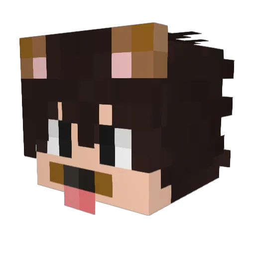 ImThunder Minecraft avatar head, 3D render