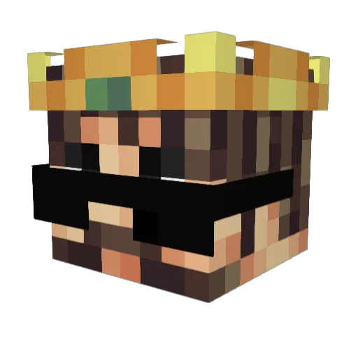 ImTicha_ Minecraft avatar head, 3D render