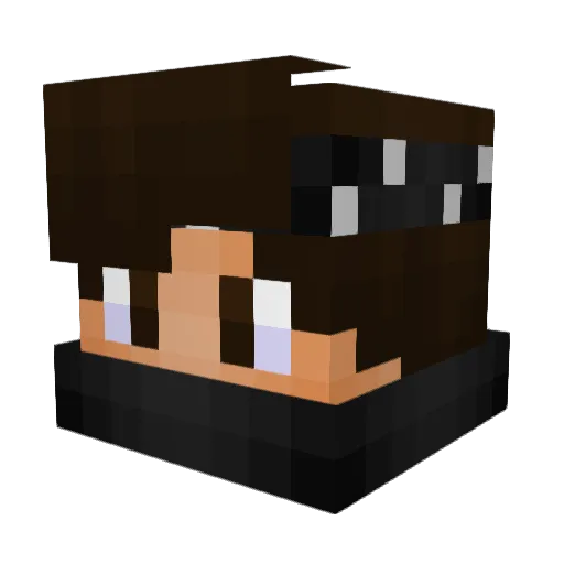 ImTigerZ Minecraft avatar head, 3D render