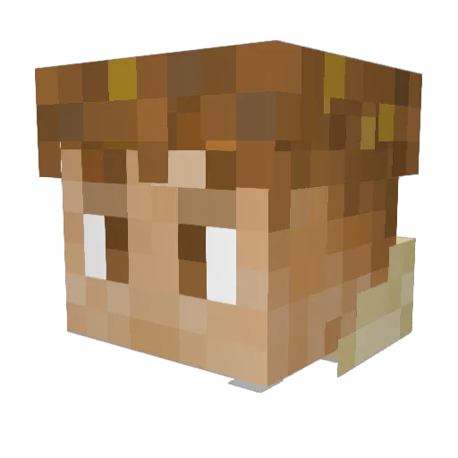 ImTitii Minecraft avatar head, 3D render