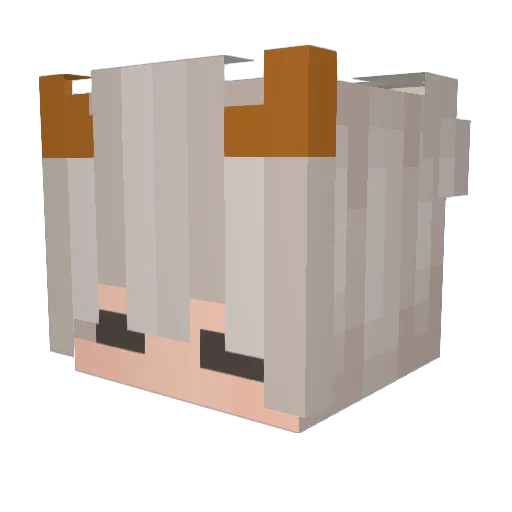 ImTmK Minecraft avatar head, 3D render