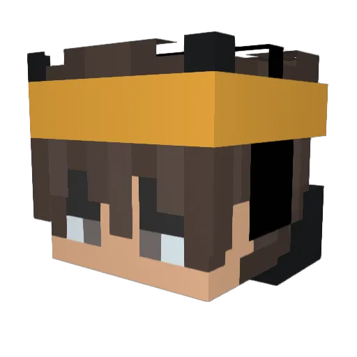 ImTmKlr Minecraft avatar head, 3D render