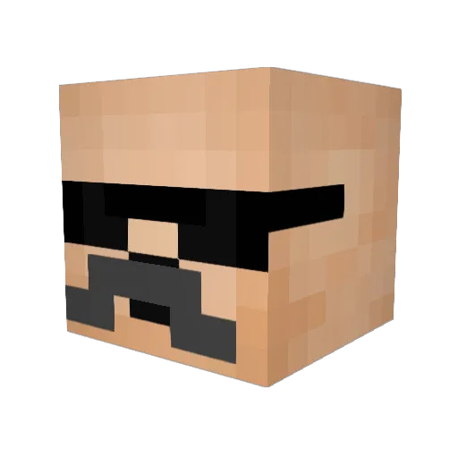 ImToy7k Minecraft avatar head, 3D render