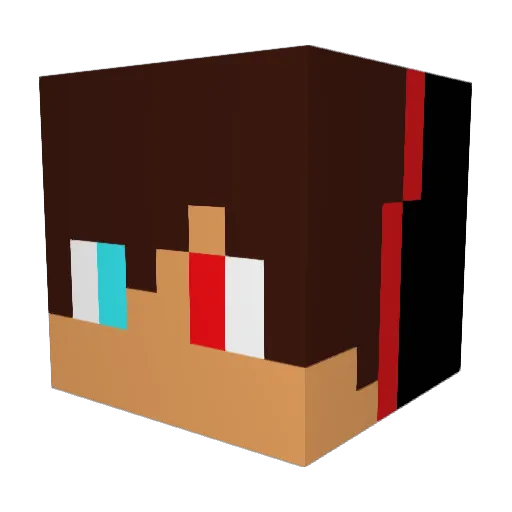ImTrash65 Minecraft avatar head, 3D render