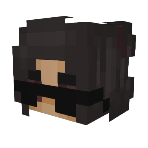 ImValkyrie_ Minecraft avatar head, 3D render