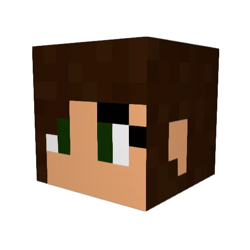 ImVersau Minecraft avatar head, 3D render